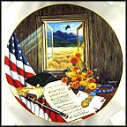 America The Beautiful Collector Plate by B. Higgins Bond MAIN