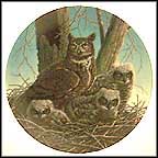 The Great Horned Owl Collector Plate by James Beaudoin MAIN
