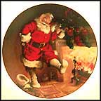 Santa By The Fire Collector Plate by Haddon Sundblom MAIN