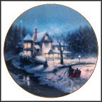 Moonlit Sleigh Ride Collector Plate by Thomas Kinkade MAIN