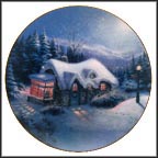 Silent Night Collector Plate by Thomas Kinkade MAIN