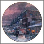 A Winter's Walk Collector Plate by Thomas Kinkade MAIN
