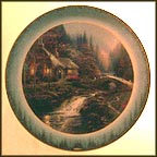 Twilight Cottage Collector Plate by Thomas Kinkade MAIN