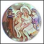 At The Puppet Show At Luxembourg Gardens Collector Plate by Bernard Peltriauz MAIN