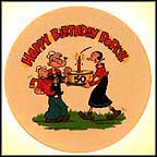 Happy Birthday Popeye Collector Plate MAIN