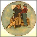 Scotty Strikes A Bargain Collector Plate by Norman Rockwell MAIN
