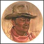 John Wayne Tribute Collector Plate by Endre Szabo MAIN