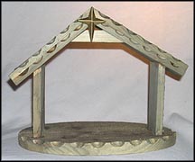 Wood Creche For Mini Nativity MAIN