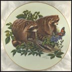 Raccoons Collector Plate by Richard Timm MAIN