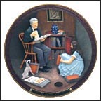 The Storyteller Collector Plate by Norman Rockwell MAIN