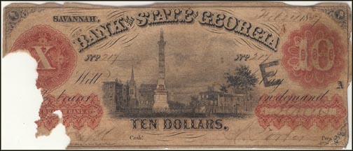 Bank Of The State Of Georgia, Savannah at Athens, Georgia MAIN