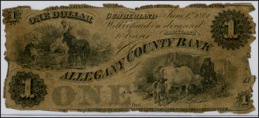 Allegany County Bank, Cumberland, Maryland MAIN