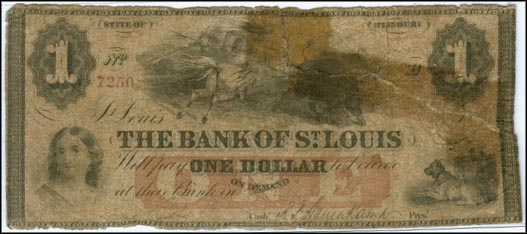 Bank of St. Louis, payable at Kirksville, Missouri MAIN