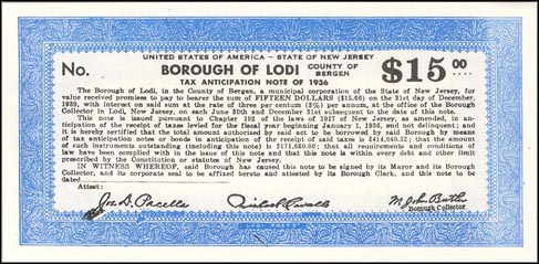 Borough Of Lodi, New Jersey MAIN