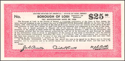 Borough Of Lodi, New Jersey MAIN