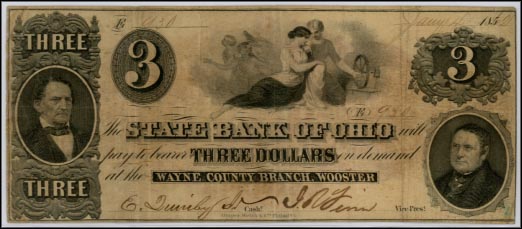 State Bank of Ohio, Wooster, W-2870-17 R7, Ohio MAIN