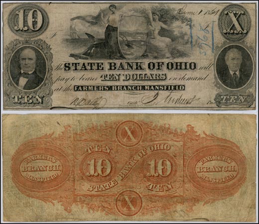 State Bank of Ohio, Mansfield, W-1543-32 R8, Ohio MAIN