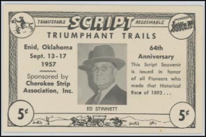 Triumphant Trails Script, Enid, Oklahoma MAIN