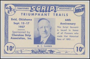 Triumphant Trails Script, Enid, Oklahoma MAIN