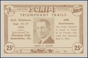 Triumphant Trails Script, Enid, Oklahoma MAIN