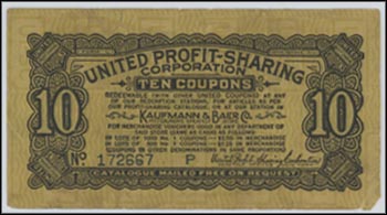 Kaufmann & Baer United Profit Sharing Coupon, Pittsburgh, Pennsylvania MAIN