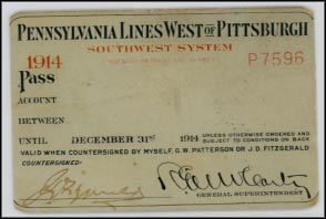 Pennsylvania Railroad - Lines West of Pittsburgh, Pass, Pennsylvania MAIN