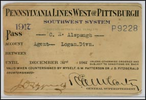 Pennsylvania Railroad - Lines West of Pittsburgh, Pass, Pennsylvania MAIN