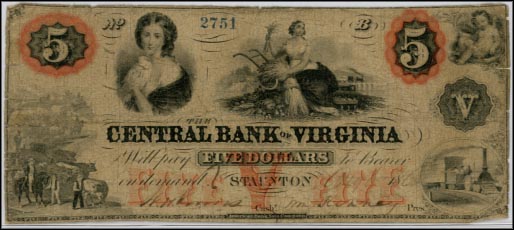 Central Bank Of Virginia, Staunton, Virginia MAIN