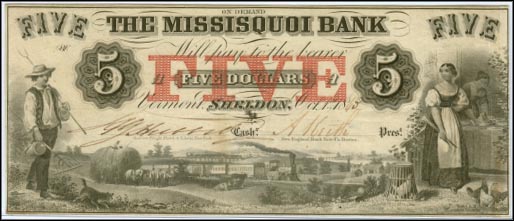 Missisquoi Bank, Sheldon, Vermont MAIN
