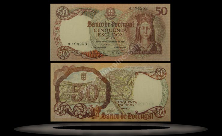 Portugal Banknote, 50 Escudos, 28.2.1964, P#168 MAIN