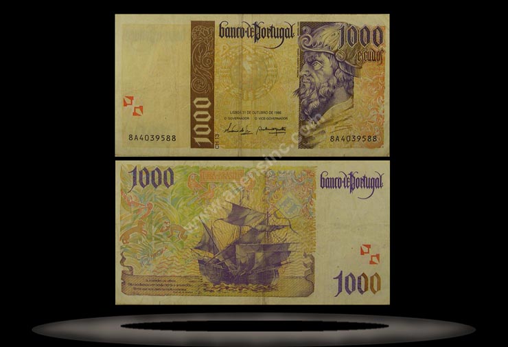 Portugal Banknote, 1000 Escudos, 18.4.1996, P#188a MAIN