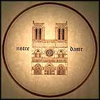 Notre Dame Collector Plate MAIN