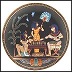 The Ancient Game Of Senet Collector Plate by Nageh Nassif Pichay MAIN