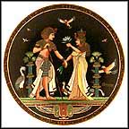 The Marriage Of Tutankhamun Collector Plate by Nageh Nassif Pichay MAIN