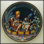 Tutankhamun And His Princess Collector Plate by Nageh Nassif Pichay MAIN