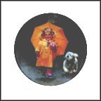 Rainy Day Pals Collector Plate by Donald Zolan MAIN
