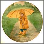 Sunny Umbrella Collector Plate by Robert Anderson MAIN