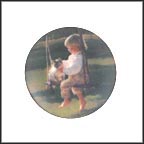 The Garden Swing Collector Plate by Donald Zolan MAIN