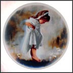 Sabina In The Grass - artist signed Collector Plate by Donald Zolan MAIN