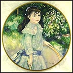 Girl With A Hoop Collector Plate by Auguste Renoir MAIN
