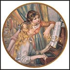 At The Piano Collector Plate by Auguste Renoir MAIN