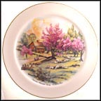 American Homestead Spring Collector Plate by Currier & Ives MAIN
