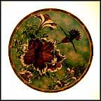 Anna's Hummingbird With Petunias Collector Plate by Cyndi Nelson MAIN