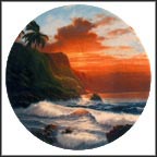 Tropical Enchantment Collector Plate by Roy Tabora MAIN