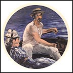 Boating by Manet Collector Plate by Edouard Manet MAIN