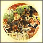 Luncheon Of The Boating Party by Renoir Collector Plate by Pierre-August Renoir MAIN