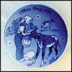 Girl And Calf Collector Plate by Gunnar Bratlie MAIN