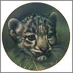 Snow Leopard Collector Plate by Qua Lemonds MAIN