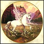 The Rainbow Valley Of The Unicorn Collector Plate by Ruth Sanderson MAIN