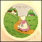 Sunday - Fishing Day Collector Plate by Charlotte Gutshall MAIN